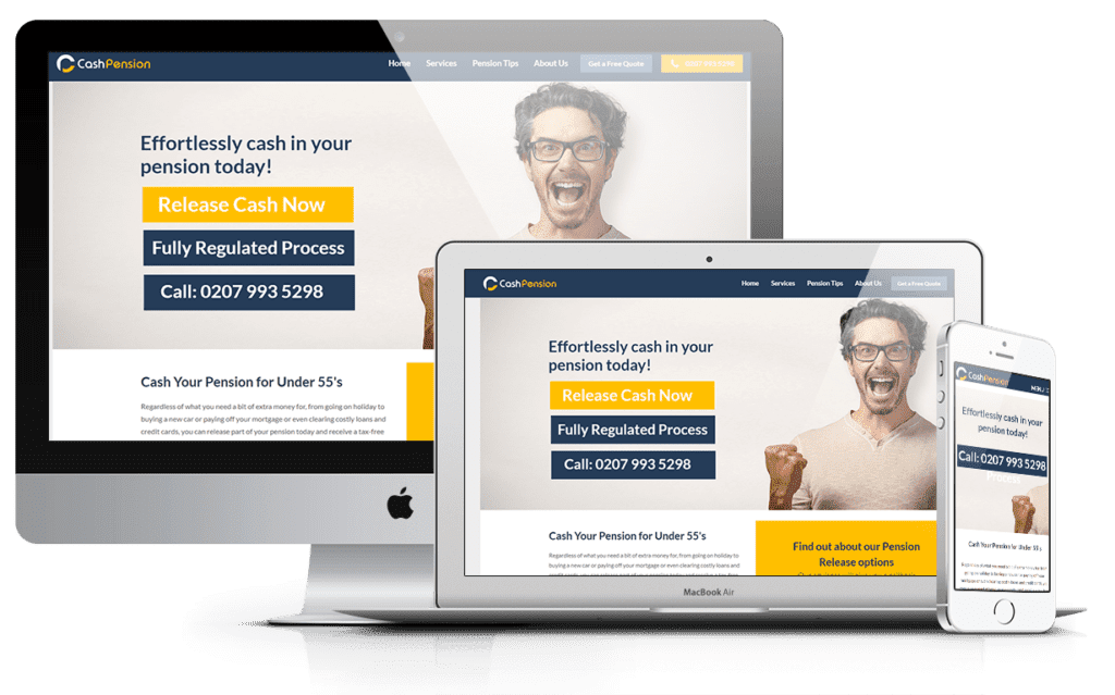 Cash Pension Website Development