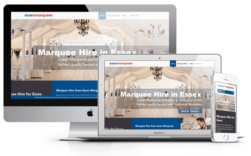 Essex Marquees Website Development