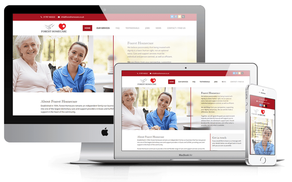 Forest Homecare Website Development