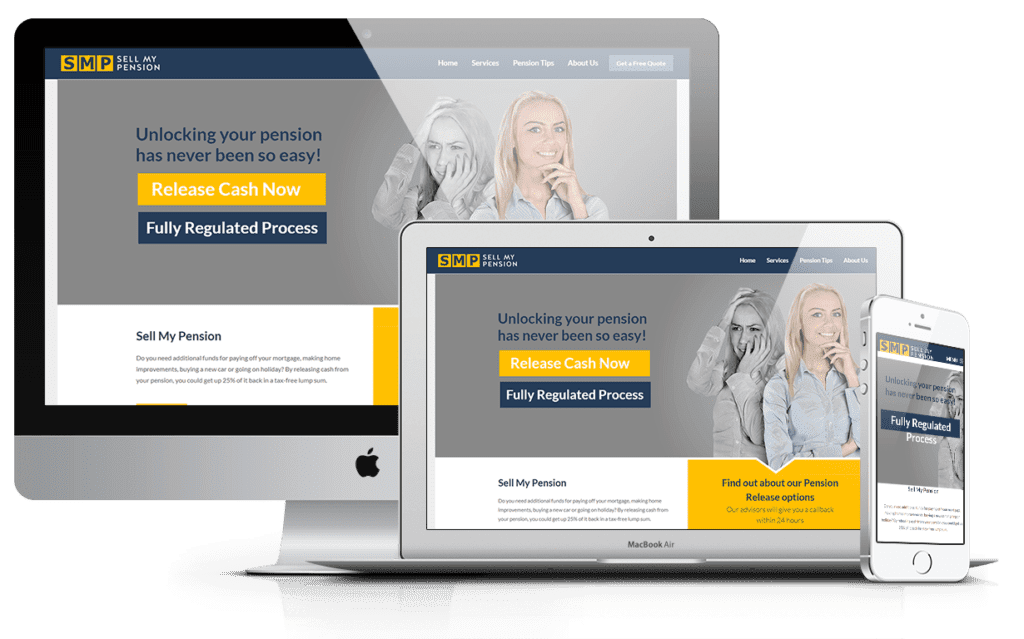 Sell My Pension Website Development