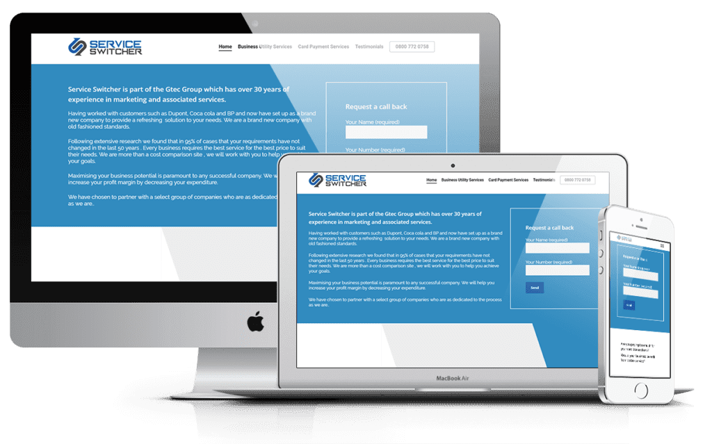 Service Switcher Website Development