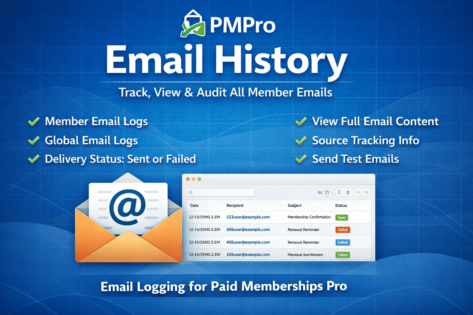 Paid Memberships Pro Member Email log Paid Memberships Pro Member Email log